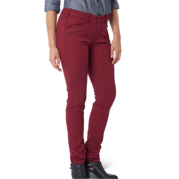 5.11 Tactical Women’s Stretch Skinny Defender Flex- Code Red Size 6 long NWT - Picture 1 of 8